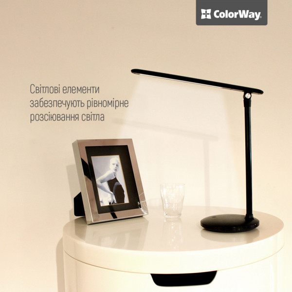 Фото - Настольная лампа Colorway CW-DL02B-B Black