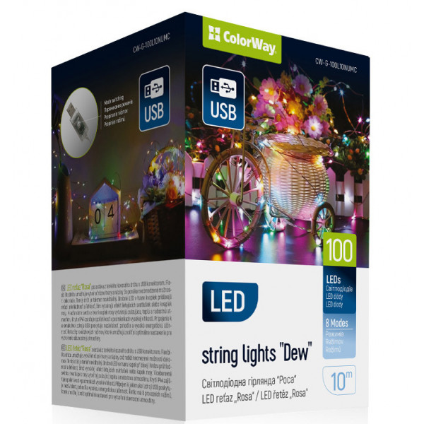 Фото - Гирлянда линейная Colorway LED 100 10м разноцветная USB (CW-G-100L10NUMC) Фото - Гирлянда линейная Colorway LED 100 10м разноцветная USB (CW-G-100L10NUMC)