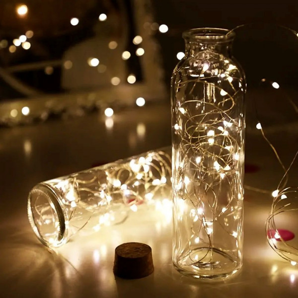 Фото - Гирлянда линейная Colorway LED 50 5м теплый цвет 3AA Battery (CW-G-50L5NB)