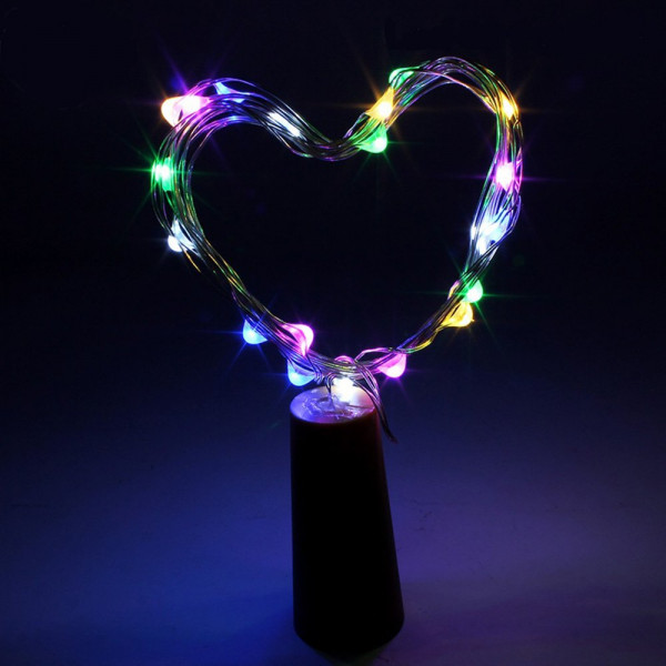 Фото - Гирлянда линейная Colorway Пробка для бутылки 20 LED 2м (5шт/уп) CW-GC-20L2BMC
