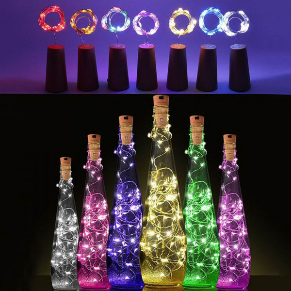 Фото - Гирлянда линейная Colorway Пробка для бутылки 20 LED 2м (5шт/уп) CW-GC-20L2BMC