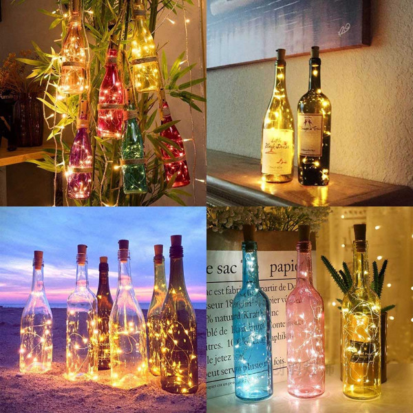 Фото - Гирлянда линейная Colorway Пробка для бутылки 20 LED 2м (5шт/уп) CW-GC-20L2BMC