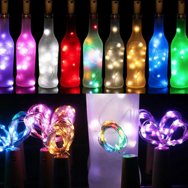 Фото - Гирлянда линейная Colorway Пробка для бутылки 20 LED 2м (5шт/уп) CW-GC-20L2BMC
