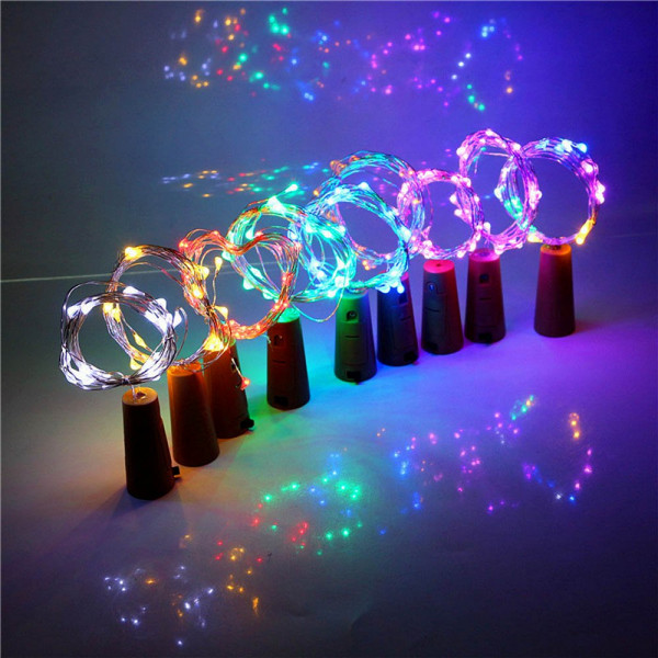 Фото - Гирлянда линейная Colorway Пробка для бутылки 20 LED 2м (5шт/уп) CW-GC-20L2BMC