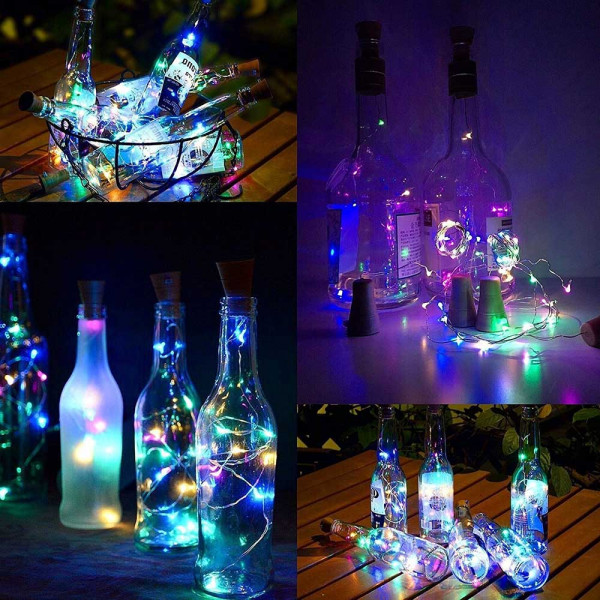 Фото - Гирлянда линейная Colorway Пробка для бутылки 20 LED 2м (5шт/уп) CW-GC-20L2BMC