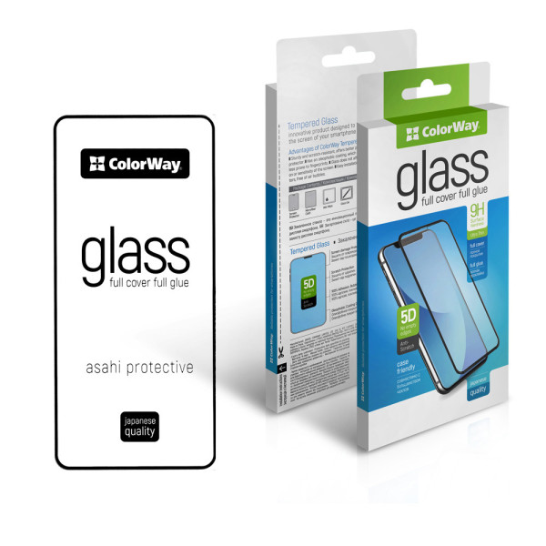 Фото - Захисне скло для смартфону Colorway 9H FC glue for Apple iPhone 17 Air Black (CW-GSFGAI17A-BK)
