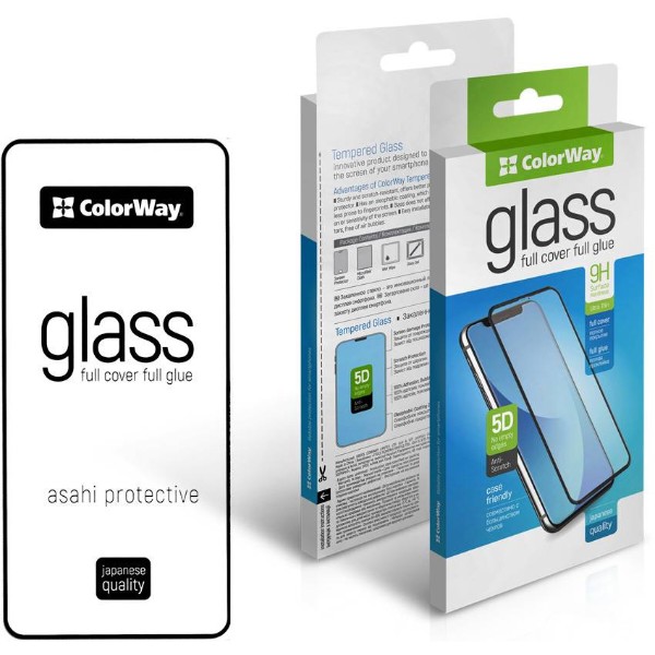 Фото - Защитное стекло для смартфона Colorway 9H FC glue for Oppo Reno13 F Black (CW-GSFGOR13F-BK)