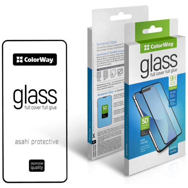 Фото - Защитное стекло для смартфона Colorway 9H FC glue ColorWay Samsung Galaxy A57 Black (CW-GSFGSGA576-BK)
