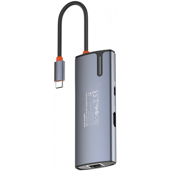 Фото - Хаб USB Colorway USB-C 6-в-1 Type C PD 100W/USB3.0х3/HDMI 4К/RJ45 (CW-HUB02)