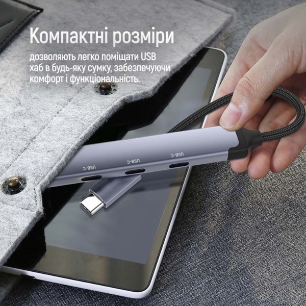 Фото - Хаб USB Colorway USB-C 4-в-1 USB-C2.0х3/USB3.0 (CW-HUB07)