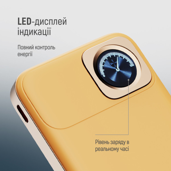 Фото - Батарея мобільна Colorway Power Bank 10 000 mAh 15W MagSafe & Watch Wireless Amber USB-C PD 22.5W (CW-PB100LPA2Y-WPDD)
