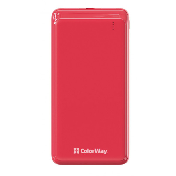 Фото - Батарея мобильная Colorway Power Bank 10 000 mAh Slim (USB QC3.0 + USB-C Power Delivery 18W) Red (CW-PB100LPG3RD-PD) Фото - Батарея мобильная Colorway Power Bank 10 000 mAh Slim (USB QC3.0 + USB-C Power Delivery 18W) Red (CW-PB100LPG3RD-PD)