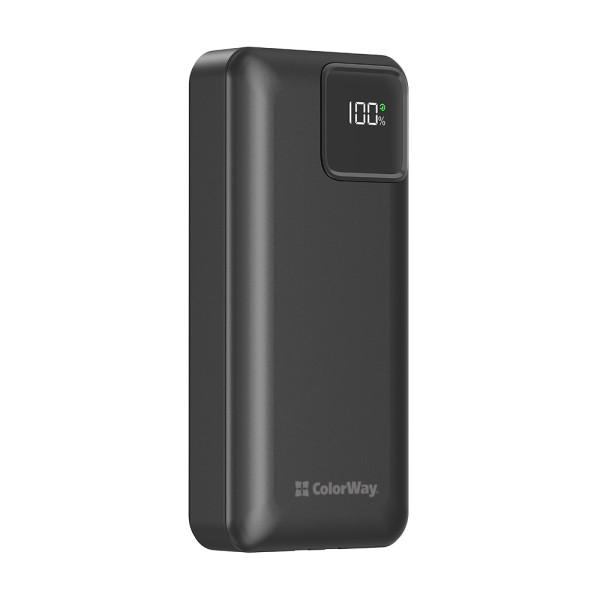 Фото - Батарея мобільна Colorway Power Bank 20000 mAh Optimal Power USB QC3.0 + USB-C PD22.5W Black (CW-PB200LPB5BK-PDD)
