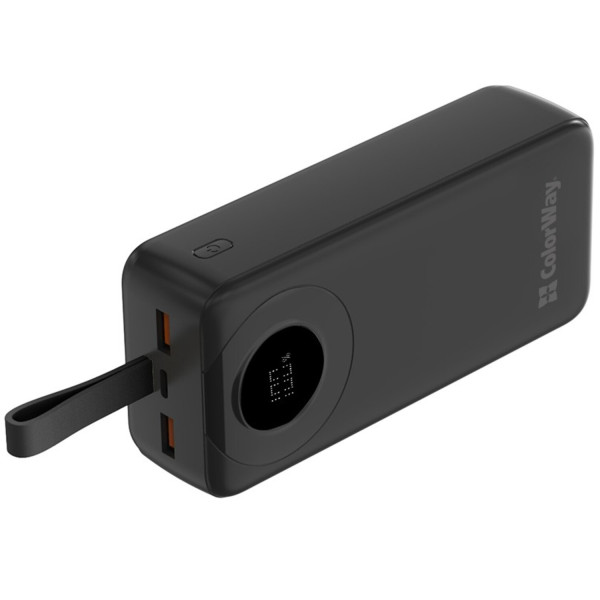 Фото - Батарея мобільна Colorway 30000 mAh EnergyPlus Black (CW-PB300LPB4BK-PDD)