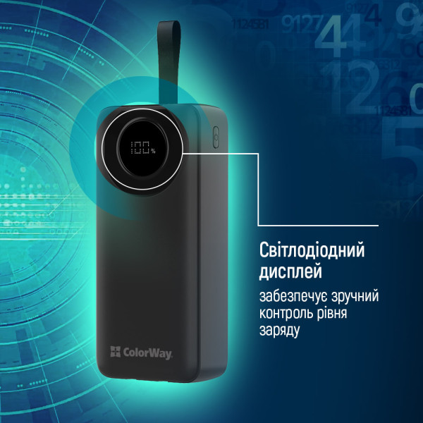 Фото - Батарея мобильная Colorway 30000 mAh EnergyPlus Black (CW-PB300LPB4BK-PDD)
