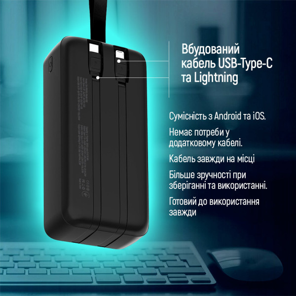 Фото - Батарея мобильная Colorway 30000 mAh EnergyPlus Black (CW-PB300LPB4BK-PDD)