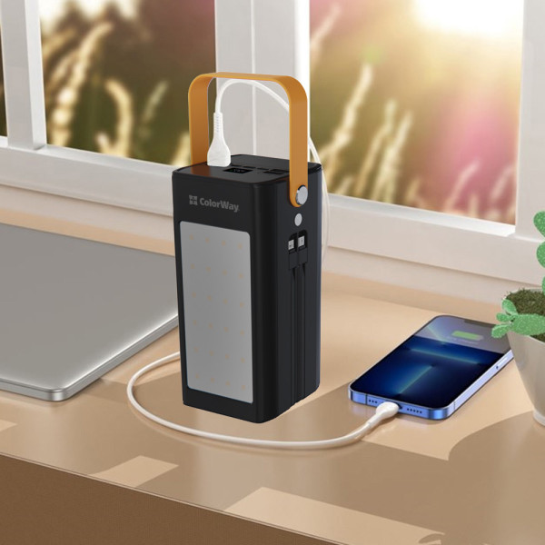 Фото - Батарея мобильная Colorway 80000 mAh LCD/Lamp USB QC3.0 + USB-C Power Delivery 22.5W Black (CW-PB800LPA8BK-PDD)