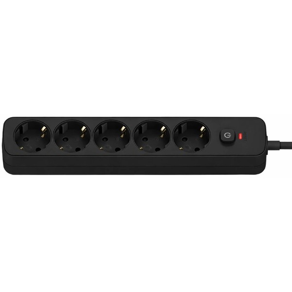 Фото - Мережевий фільтр Colorway 10A/2500W (CCA-3G1MM) 5 р/3M Black (CW-PSEA1053BK)