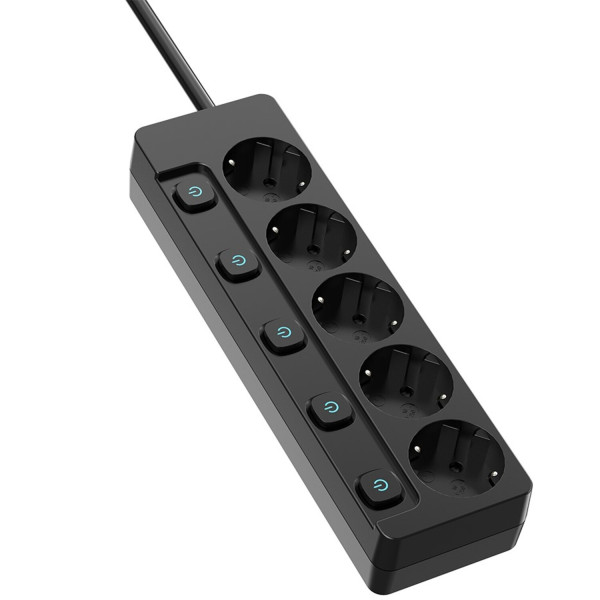 Фото - Мережевий фільтр Colorway 5 р 5 м Black (CW-PSEA55SBK)