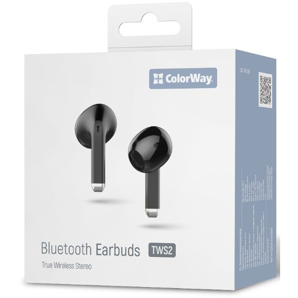 Фото - Навушники вкладиші бездротові TWS Colorway Slim TWS-2 Earbuds Black (CW-TWS2BK)