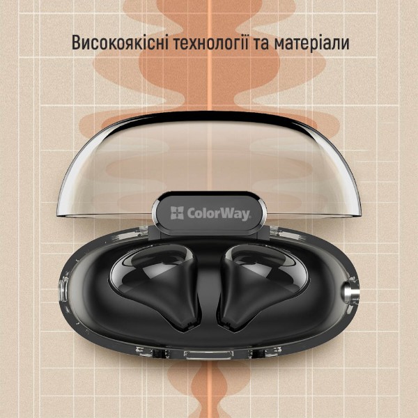 Фото - Навушники вкладиші бездротові TWS Colorway Slim TWS-2 Earbuds Black (CW-TWS2BK)