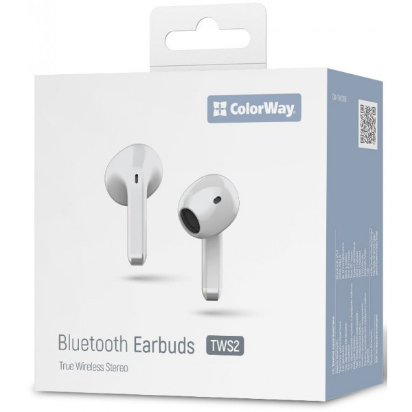 Фото - Навушники вкладиші бездротові TWS Colorway Slim TWS-2 Earbuds White (CW-TWS2WT)