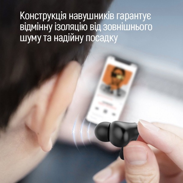 Фото - Наушники вкладыши беспроводные TWS Colorway TWS-3 Earbuds Black (CW-TWS3BK)