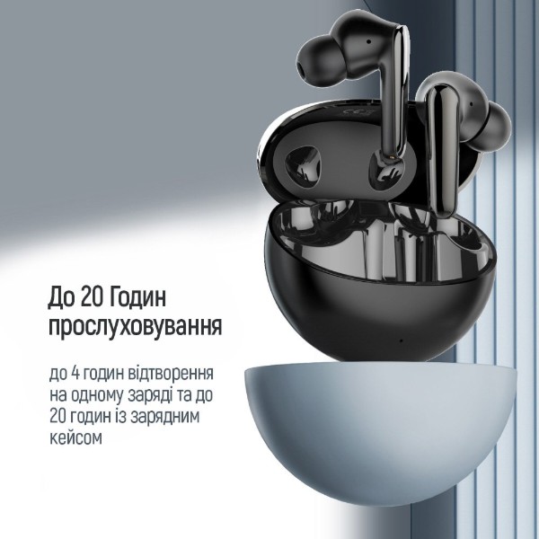Фото - Наушники вкладыши беспроводные TWS Colorway TWS-3 Earbuds Black (CW-TWS3BK)