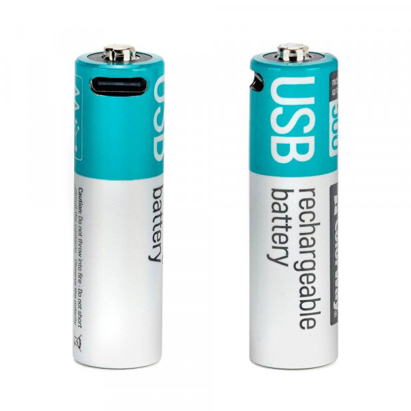 Фото - Акумулятор тип AA Colorway USB-С 2200 мАЧ 1.5В 2 шт. (CW-UBAA-10)