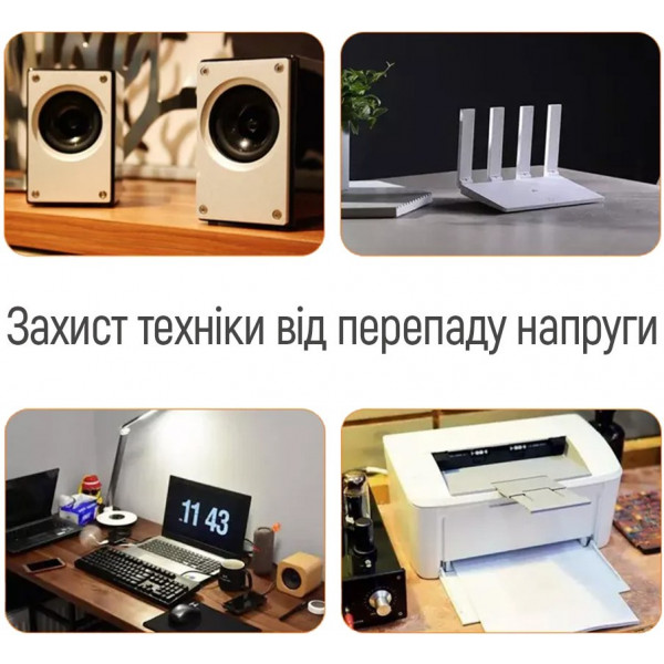 Фото - Автомат защиты от всплесков напряжения Colorway 16A/3680W 165V/260V LED1 White (CW-VR16-03L)