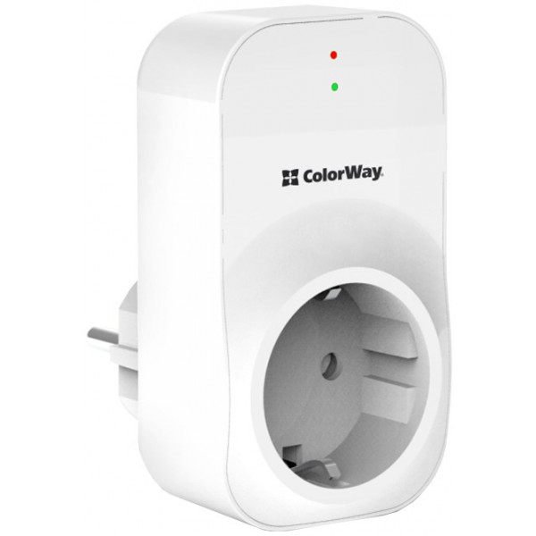 Фото - Автомат защиты от всплесков напряжения Colorway 16A/3680W 165V/260V LED1 White (CW-VR16-03L)