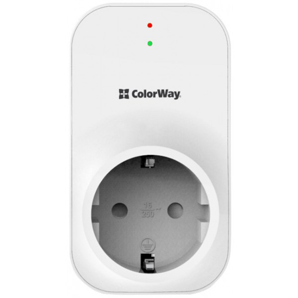 Фото - Автомат защиты от всплесков напряжения Colorway 16A/3680W 165V/260V LED1 White (CW-VR16-03L)