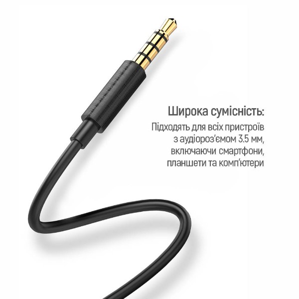 Фото - Наушники вкладыши проводные Colorway 3.5 mm Wired Earphone Blast 2 Black (CW-WD02BK)