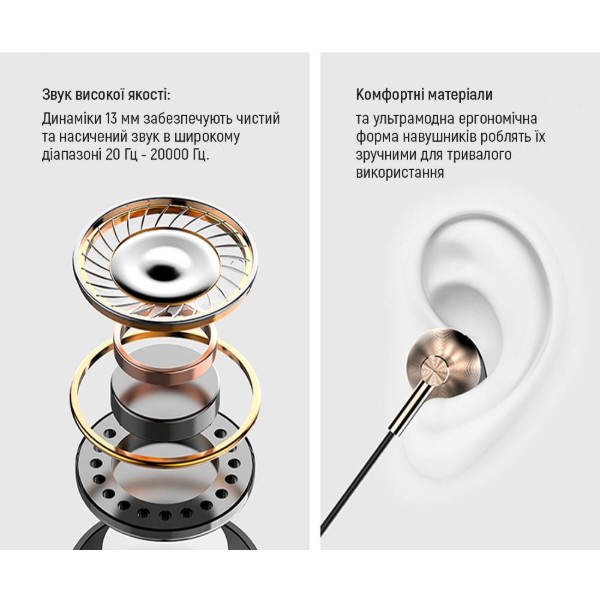 Фото - Наушники вкладыши проводные Colorway 3.5 mm Wired Earphone Blast 2 Black (CW-WD02BK)