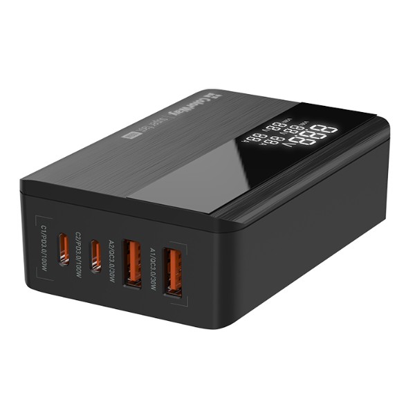 Фото - Сетевое зарядное устройство Colorway Power Delivery GaN (2USB-A + 2USB TYPE-C) (100W) Black (CW-CHS041PD-BK)