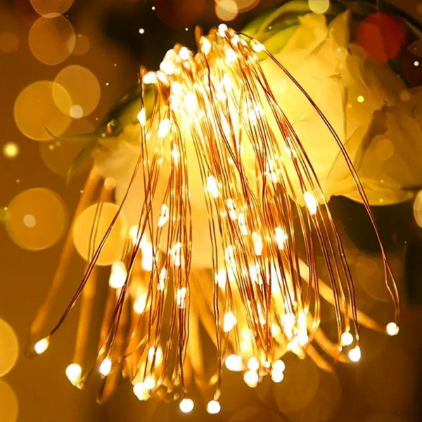 Фото - Гирлянда линейная Colorway LED 50 5м теплый цвет 3AA Battery (CW-G-50L5NB)