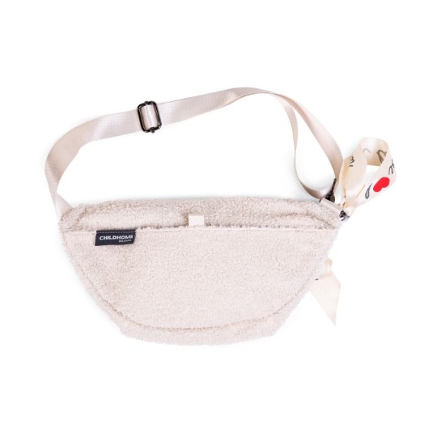 Фото - Поясна сумка Childhome Banana bag - Teddy White (CWBANATW)