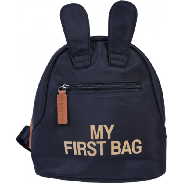 Фото - Рюкзак дитячий Childhome My First Bag Black/Gold (CWKIDBBL)