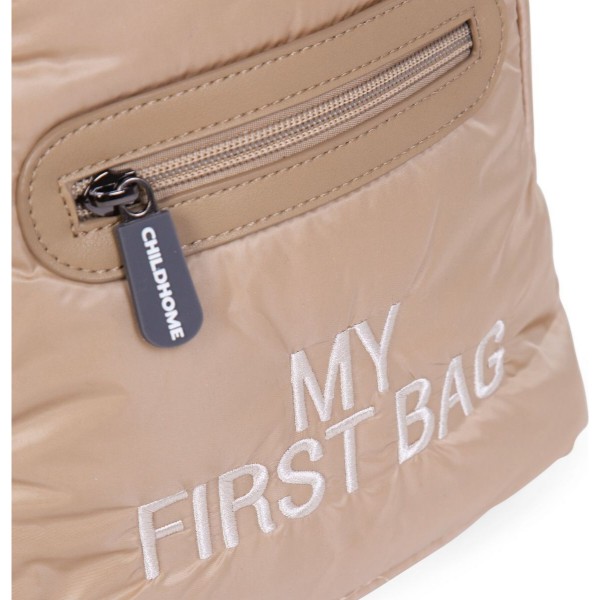 Фото - Рюкзак дитячий Childhome My first bag Puffered Beige (CWKIDBPBE)