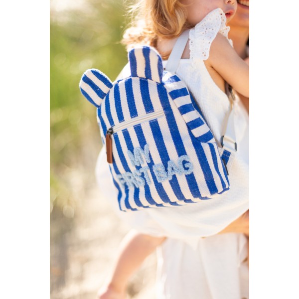 Фото - Рюкзак детский Childhome My first bag stripes Electric Blue (CWKIDBSTBL)