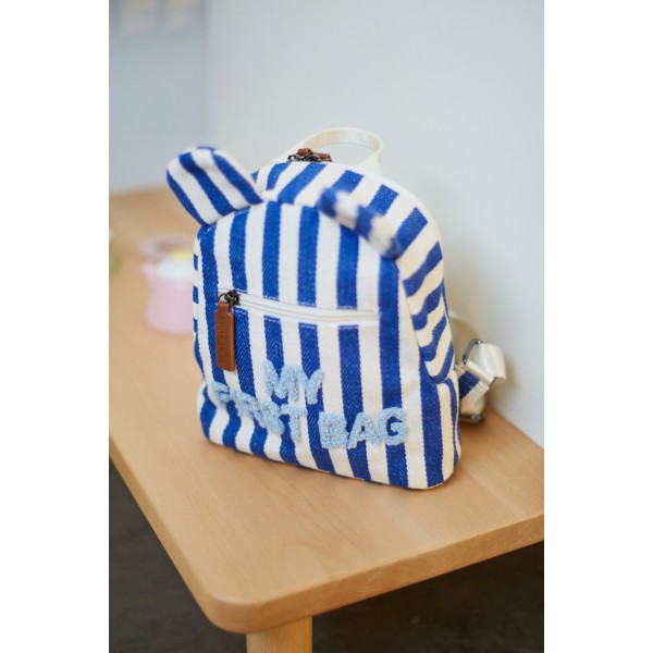Фото - Рюкзак детский Childhome My first bag stripes Electric Blue (CWKIDBSTBL)