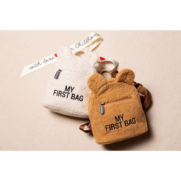 Фото - Рюкзак дитячий Childhome My first bag - Teddy White (CWKIDBTW)