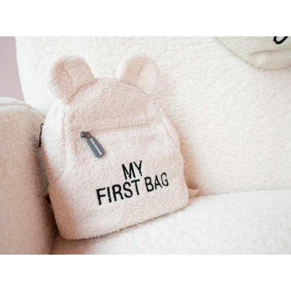 Фото - Рюкзак дитячий Childhome My first bag - Teddy White (CWKIDBTW)