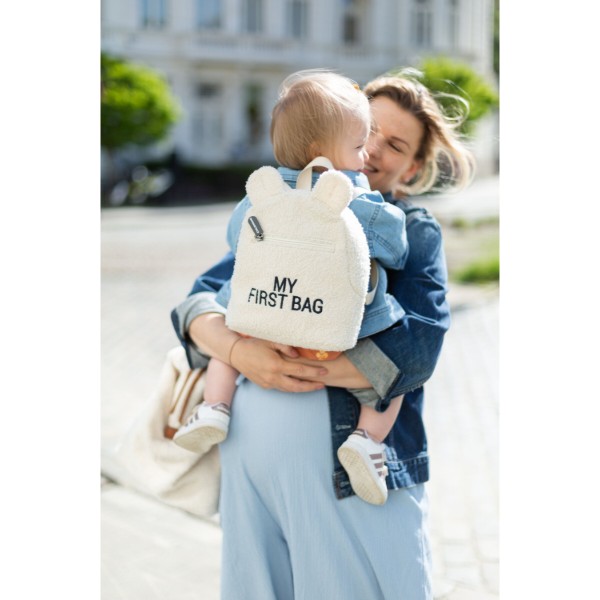 Фото - Рюкзак дитячий Childhome My first bag - Teddy White (CWKIDBTW)
