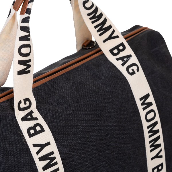 Фото - Сумка для родителей Childhome Mommy bag Signature- Canvas Black (CWMBBSCBL)