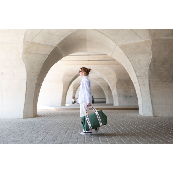 Фото - Сумка для батьків Childhome Mommy bag Signature - Canvas Green (CWMBBSCGR)