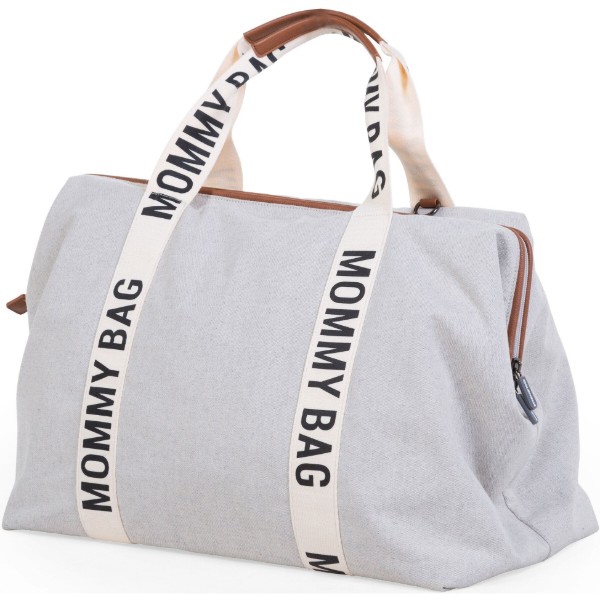 Фото - Сумка для родителей Childhome Mommy bag Signature - Canvas off White (CWMBBSCOW)