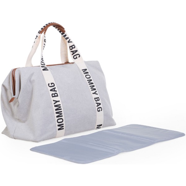Фото - Сумка для родителей Childhome Mommy bag Signature - Canvas off White (CWMBBSCOW)