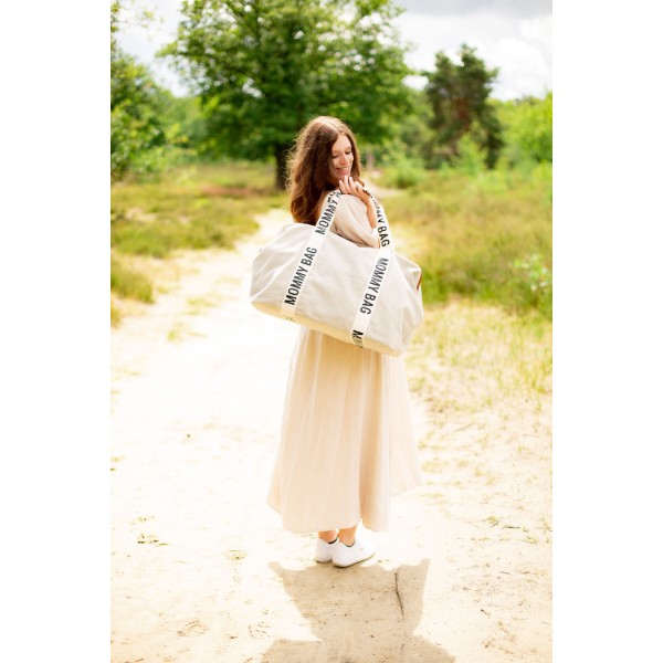 Фото - Сумка для родителей Childhome Mommy bag Signature - Canvas off White (CWMBBSCOW)