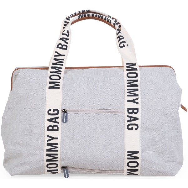 Фото - Сумка для родителей Childhome Mommy bag Signature - Canvas off White (CWMBBSCOW)